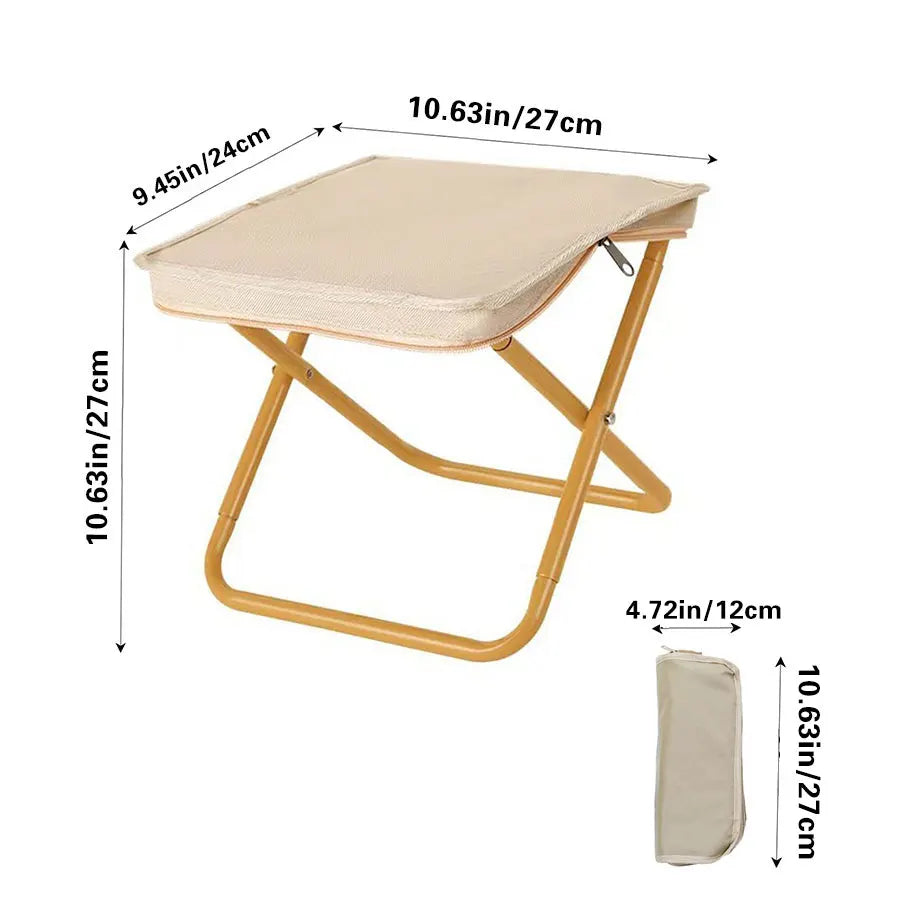Outdoor hand-held folding stool, portable mini stool, pocket hand stool bag, camping small stool, fishing folding stool