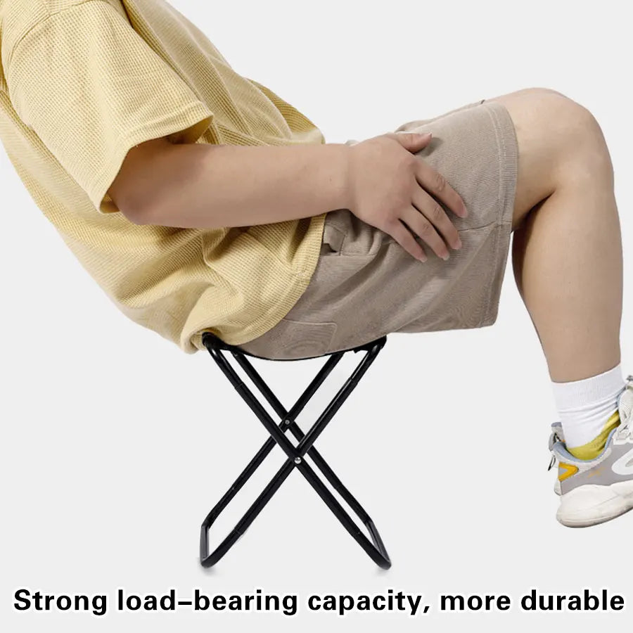 Outdoor hand-held folding stool, portable mini stool, pocket hand stool bag, camping small stool, fishing folding stool